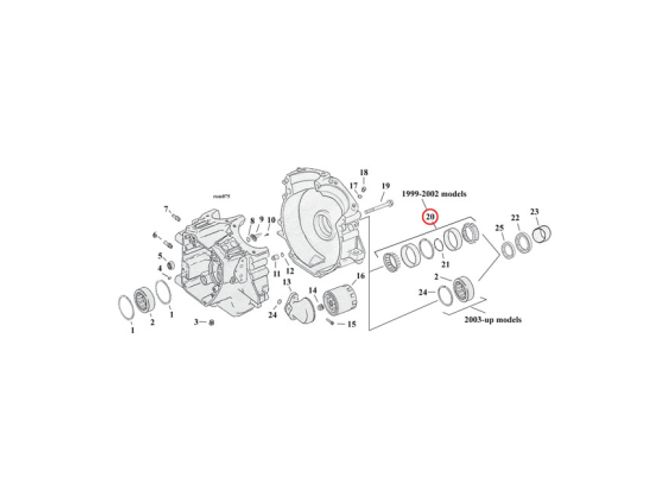 Hovedbilde Veiv Bærelager 69-02 B.T., BEARING ASSY, SPROCKET SHAFT