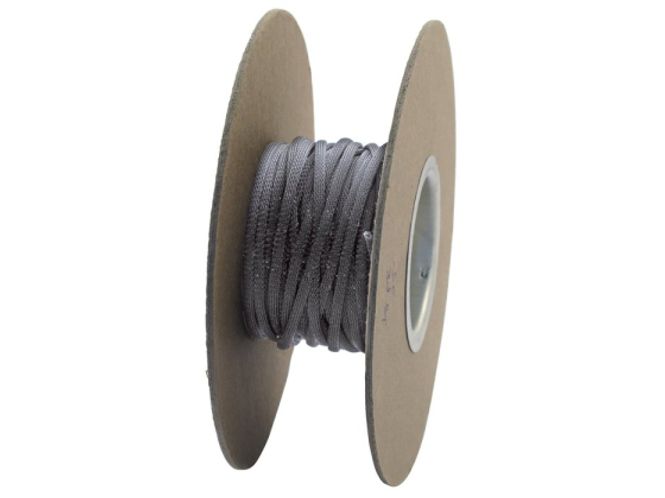 Hovedbilde braided flex sleeving. Black, 1/8