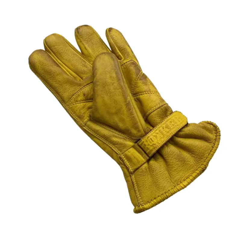 Rokker Ride Hard gloves yellow