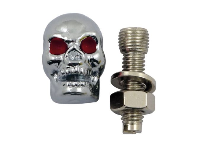 Hovedbilde license plate mounts Skull , skilt skruer