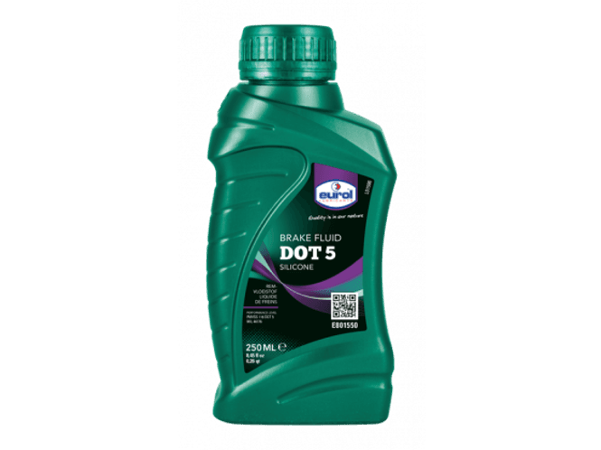 Hovedbilde Eurol Brake Fluid DOT 5 Silic. 250Ml flaske, Bremse veske dot 5