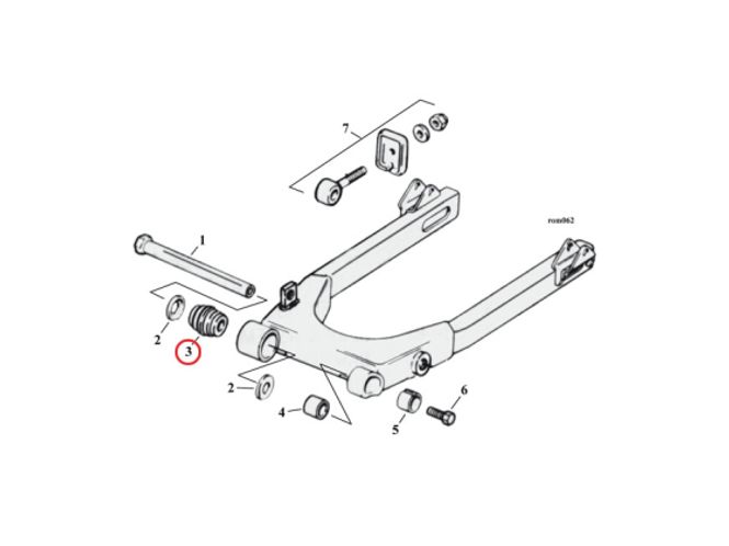 Hovedbilde BEARING, SWINGARM, BEARING, SWINGARM