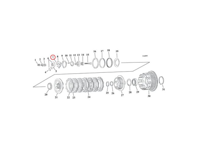 Hovedbilde JAMES, OIL PUMP CHECK VALVE/CLUTCH BALLS, steel 3/8