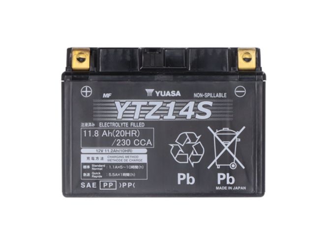 Hovedbilde YUASA, HIGH PERFORMANCE AGM BATTERY, YTZ14S