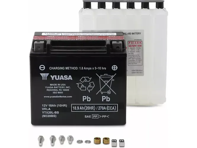 Hovedbilde AGM YTX20L-BS Batteri, batteri