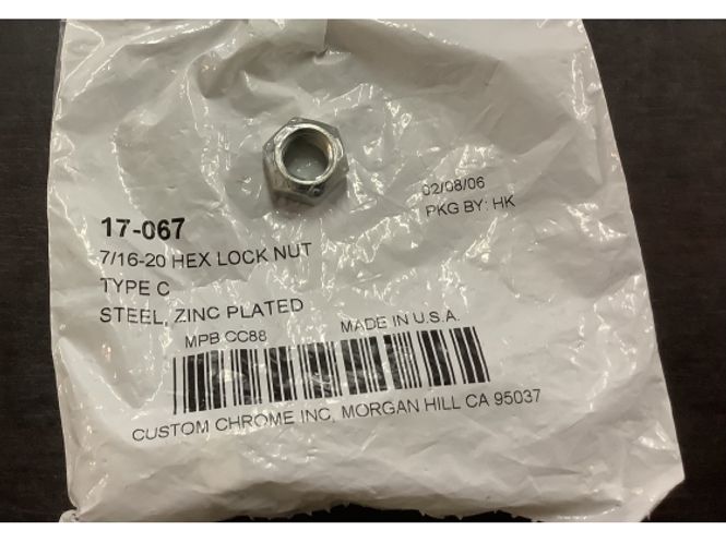 Hovedbilde Locknut 7/16- 20, Låsemutter