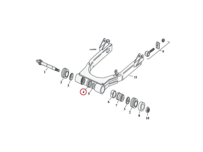 Hovedbilde RETAINING RING, PLASTIC  82-94 FXR; 80-01 FLT