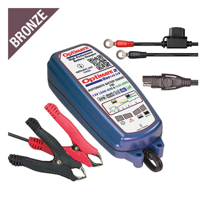 Hovedbilde Batterilader 5-step 12V / 12.8V 2A