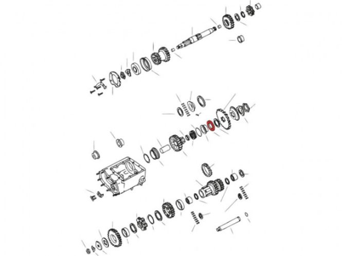 Hovedbilde SEAL MAINSHAFT (4 Gear), Simmering