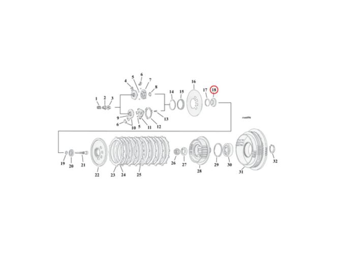 Hovedbilde Release plate, clutch