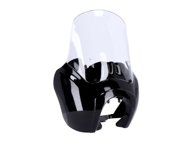 Hovedbilde HEADLAMP FAIRING. GLOSS BLACK. CLEAR WINDSHIELD,  FAIRING. GLOSS ...