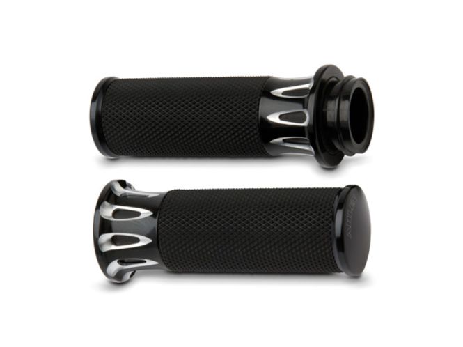 Hovedbilde ARLEN NESS FUSION BILLET DEEP CUT GRIPS BLACK, Holker