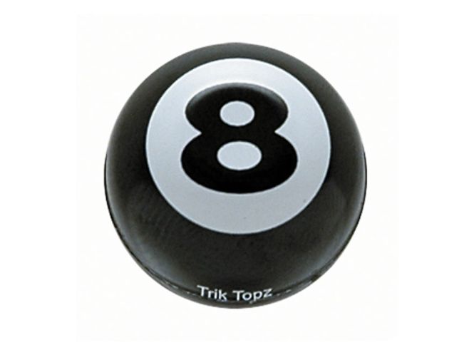 Hovedbilde Trik Topz, Eight Ball valve caps. Black, Ventilhette