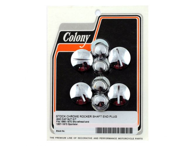 Hovedbilde ROCKER SHAFT PLUG & NUT KIT. SLOTTED., Bolte sett