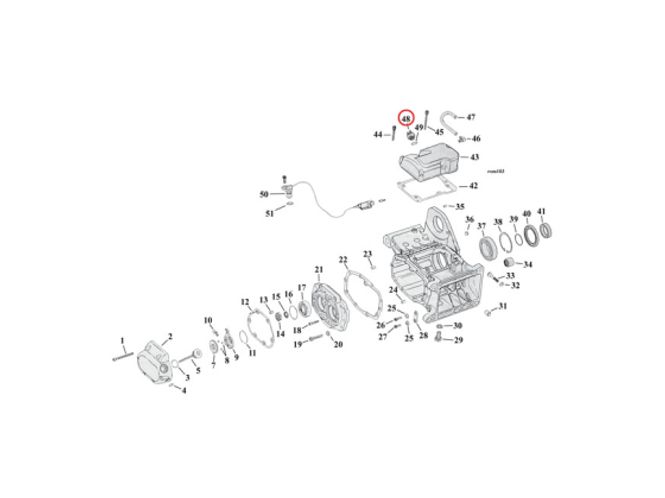 Hovedbilde  Nøytral bryter. Gear 98-00 Evo B.T., Twin Cam