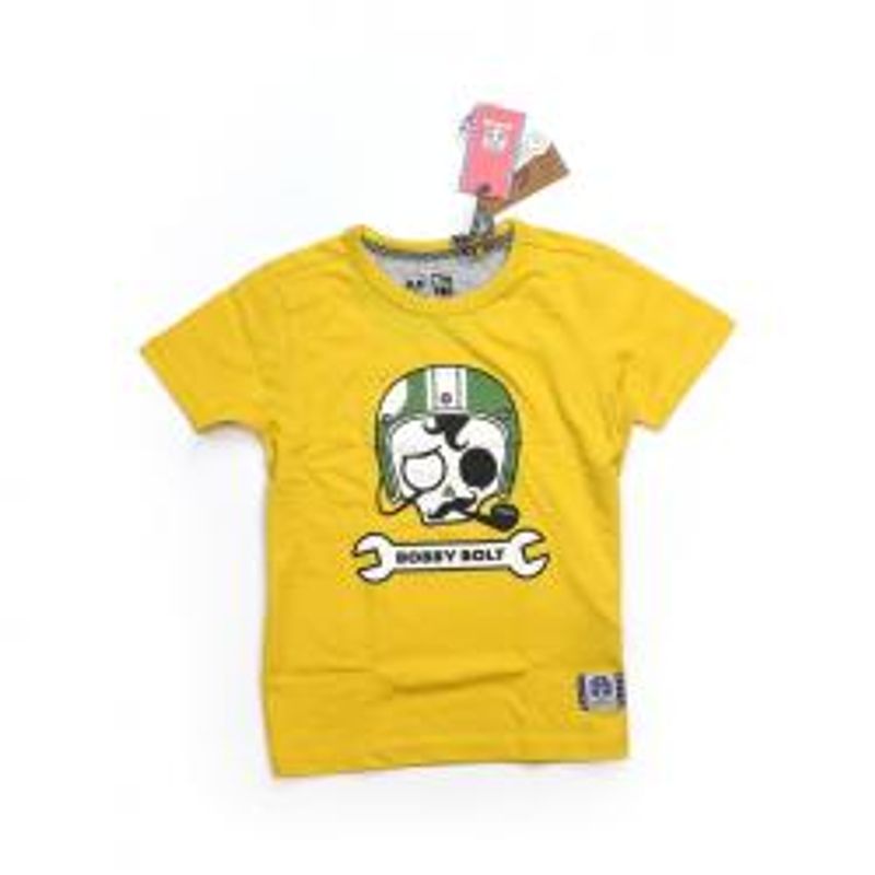BOBBY BOLT SIR BOBBY T-SHIRT YELLOW, T Skjorte Barn