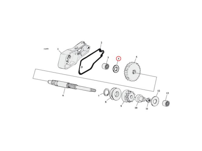 Hovedbilde THRUST WASHER, STARTER SHAFT HOUSING, THRUST WASHER, STARTER SHAFT ...