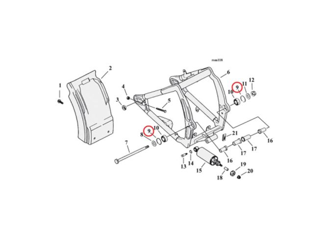 Hovedbilde RETAINING RING, SWINGARM BEARING