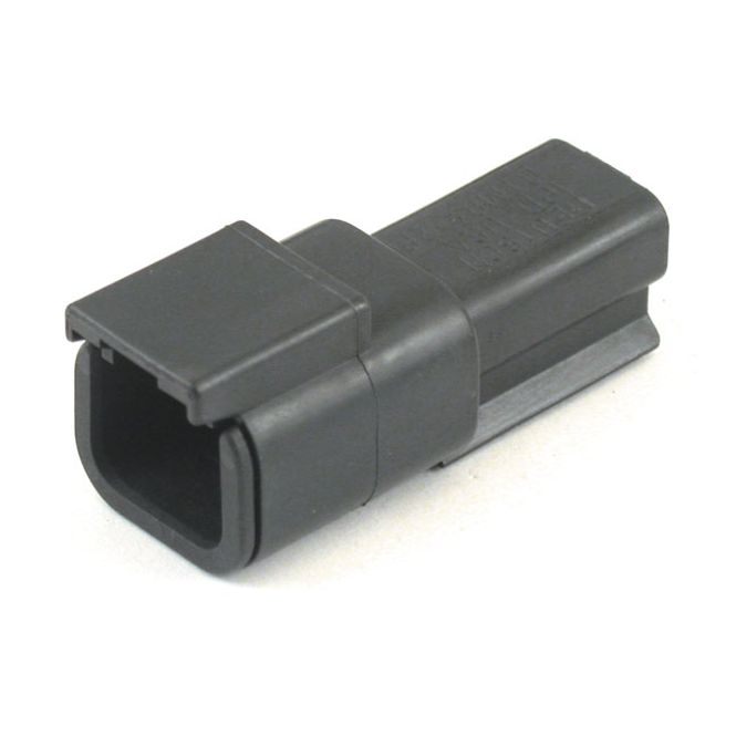 Hovedbilde NAMZ, Deutsch DTM connector. Black, receptacle, 2-pins